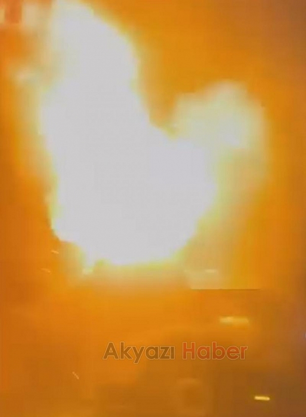 Tır alev topuna döndü