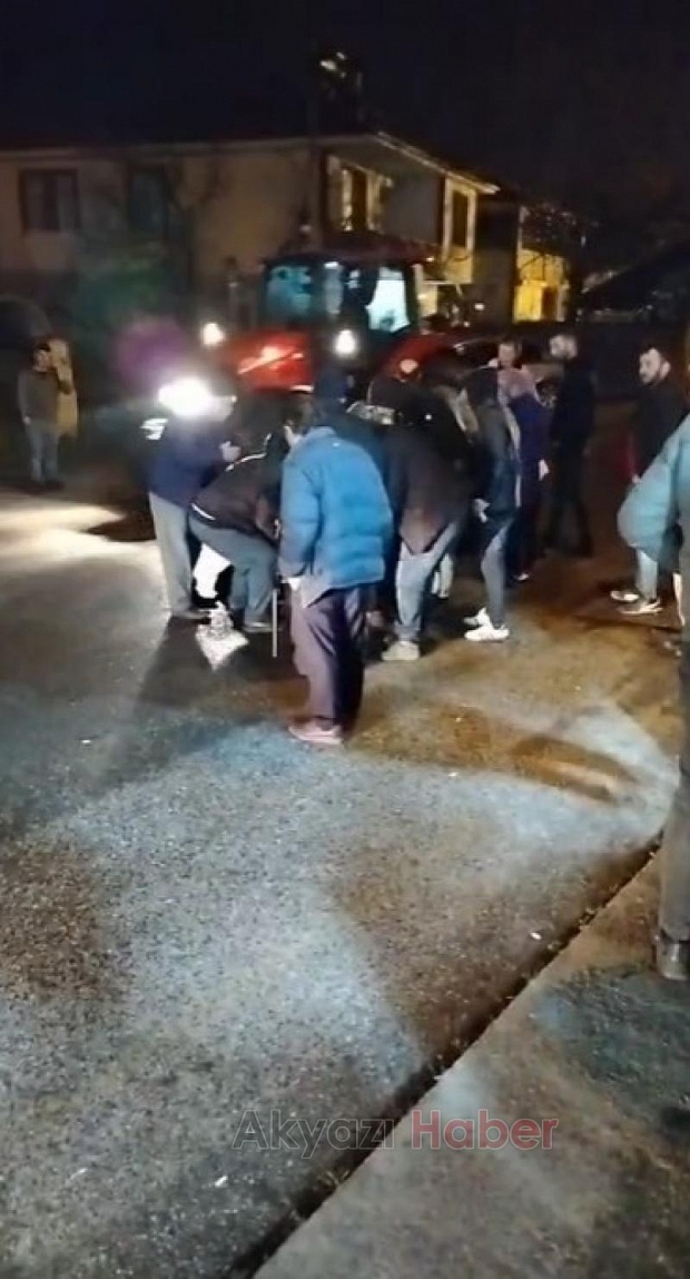 Otomobil yayaya çarptı