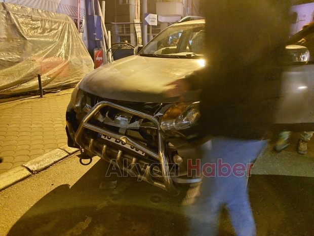 Otomobil ile kamyonet çarpıştı: 1 yaralı