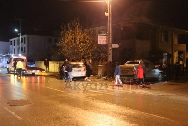 Caddede zincirleme kaza 3 yaralı