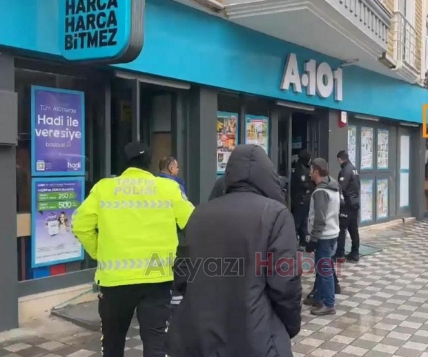 Zincir markette yangın 3 yaralı