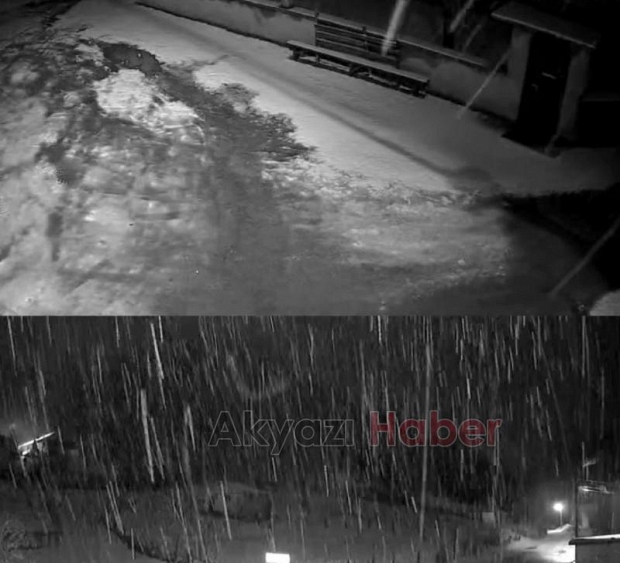 Sakarya nın yüksek kesimlerine kar yağdı