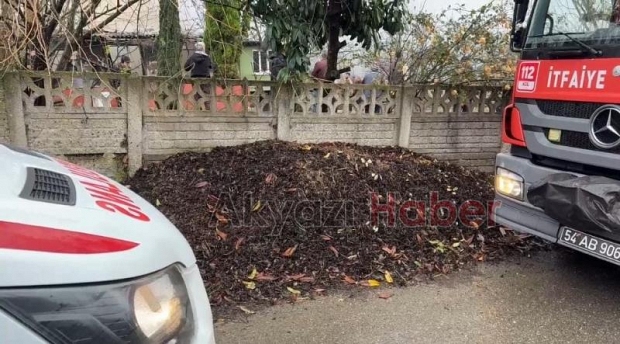 Yanan evden son anda çıkmışlar