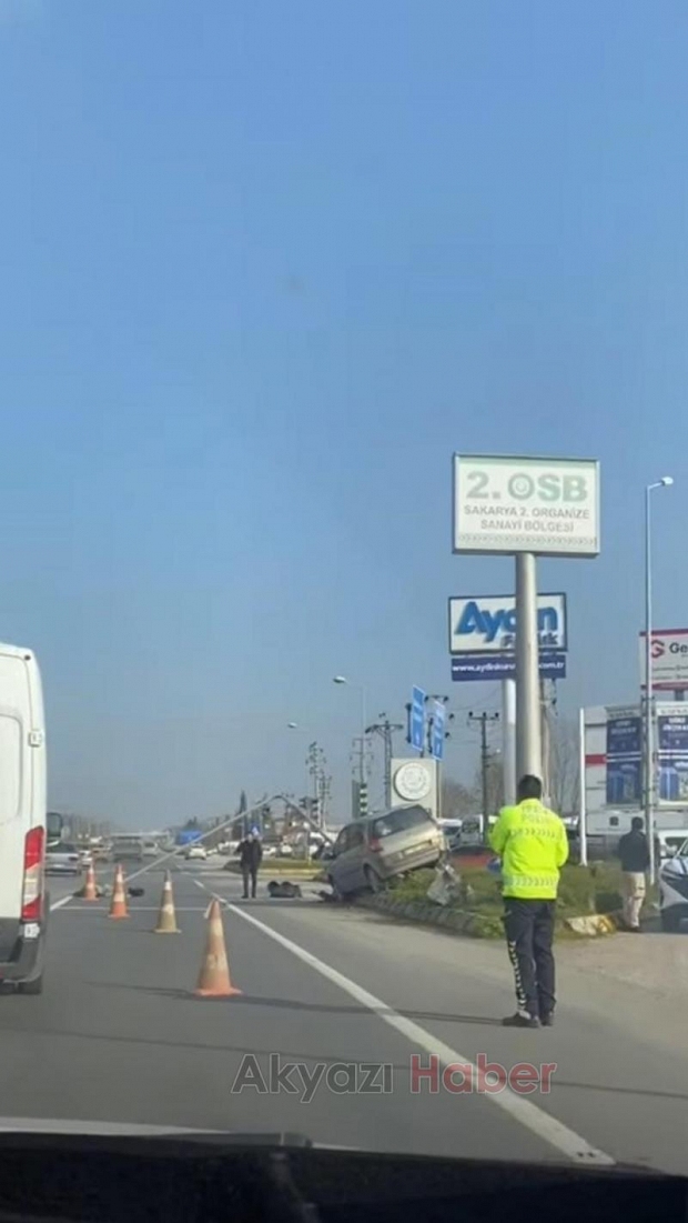 D-100'de kaza 2 yaralı