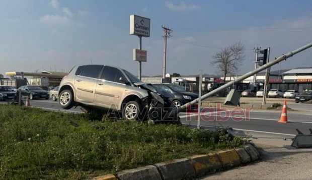 D-100'de kaza 2 yaralı