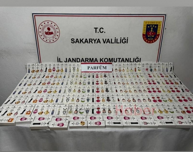 Sakarya'da çok sayıda kaçak parfüm ele geçirildi
