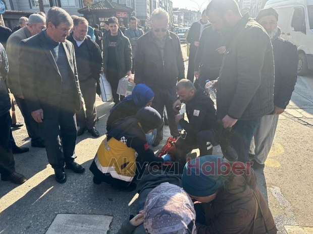 Yaya geçidinde çarpıştılar 1 yaralı