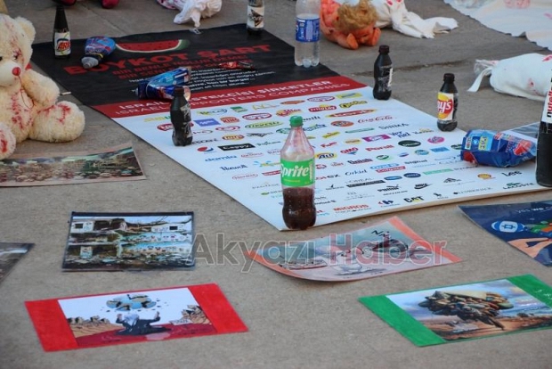 Akyazılı STK'lardan Gazze'ye destek nöbeti
