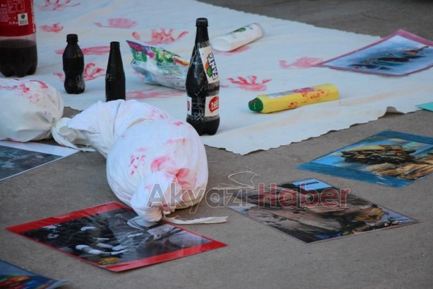 Akyazılı STK'lardan Gazze'ye destek nöbeti