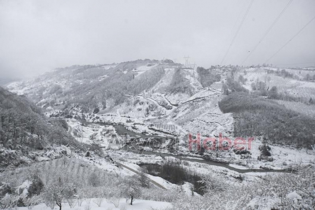 Sakarya'dan kar fotoğrafları