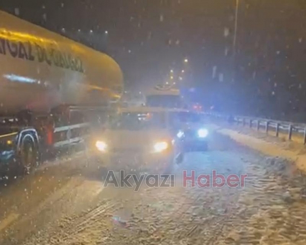 Kar yağdı kazalar peş peşe geldi