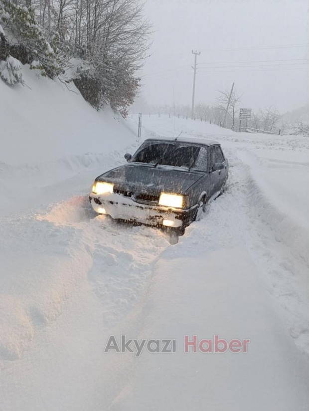 Kar yağdı kazalar peş peşe geldi! 