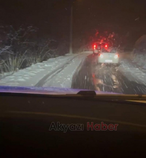 Kar yağdı kazalar peş peşe geldi! 