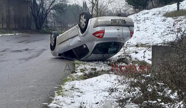 Akyazı'da korkutan kaza