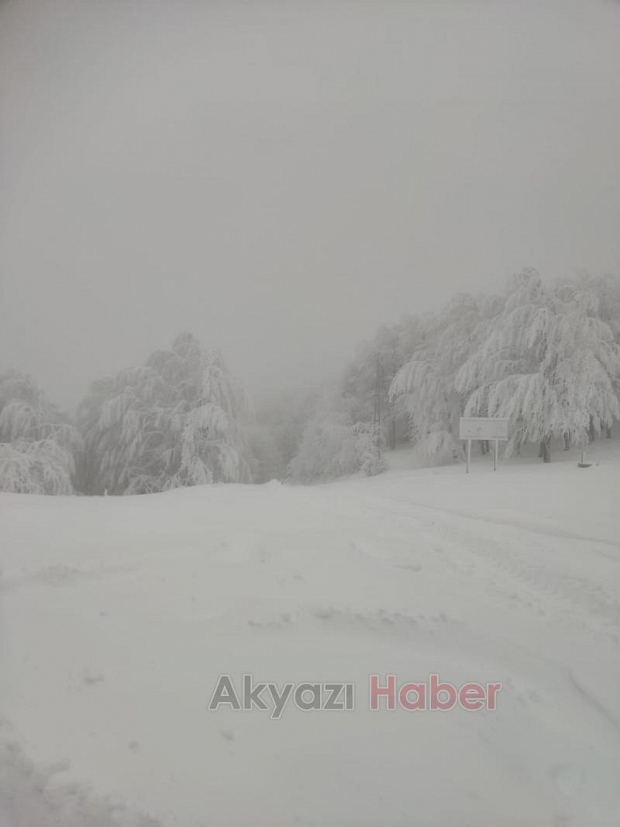 Acelle Yaylası'ndan kar fotoğrafları