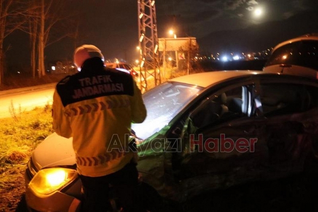 Cip ile otomobil çarpıştı: 1 yaralı