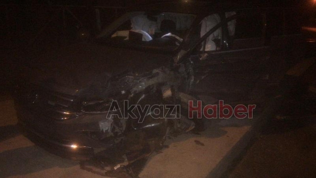 Cip ile otomobil çarpıştı: 1 yaralı