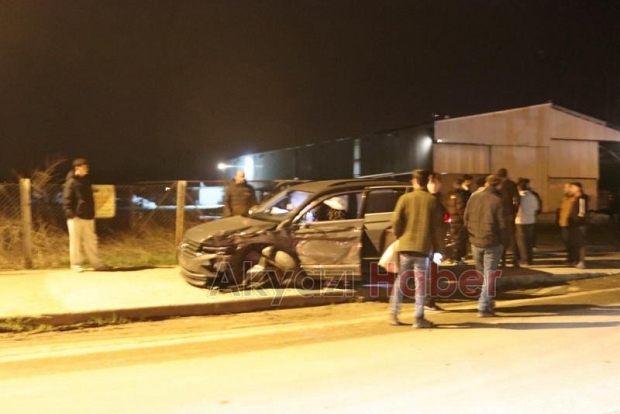 Cip ile otomobil çarpıştı: 1 yaralı
