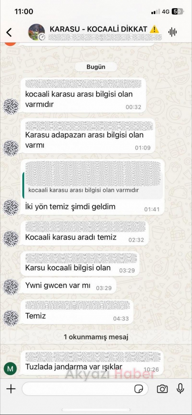 Uygulama noktalarını Whatsapp'tan paylaşan 4 kişiye gözaltı