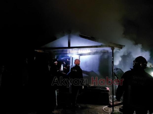 Ekmek yapılan ardiye yandı