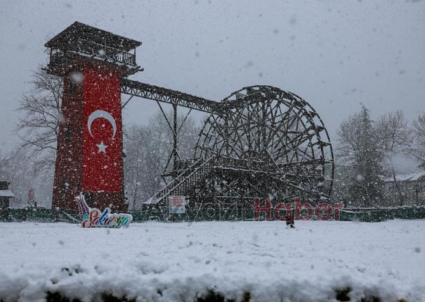 Sakarya'dan kar manzaraları