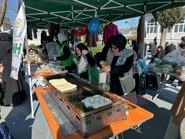 Akyazı'da Filistin’e destek kermesi