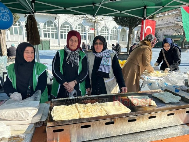 Akyazı'da Filistin’e destek kermesi