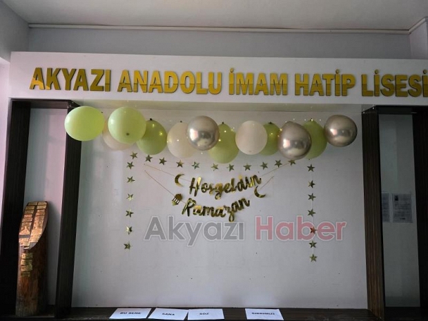 Akyazı Anadolu İmam Hatip Lisesi Ramazan hazırlıklarını tamamladı
