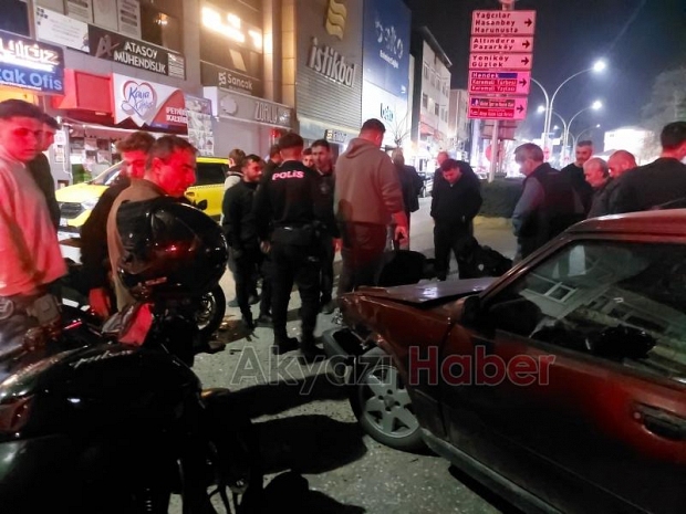 Yasak yerden U dönüşü yaptı, motosikletli yaralandı