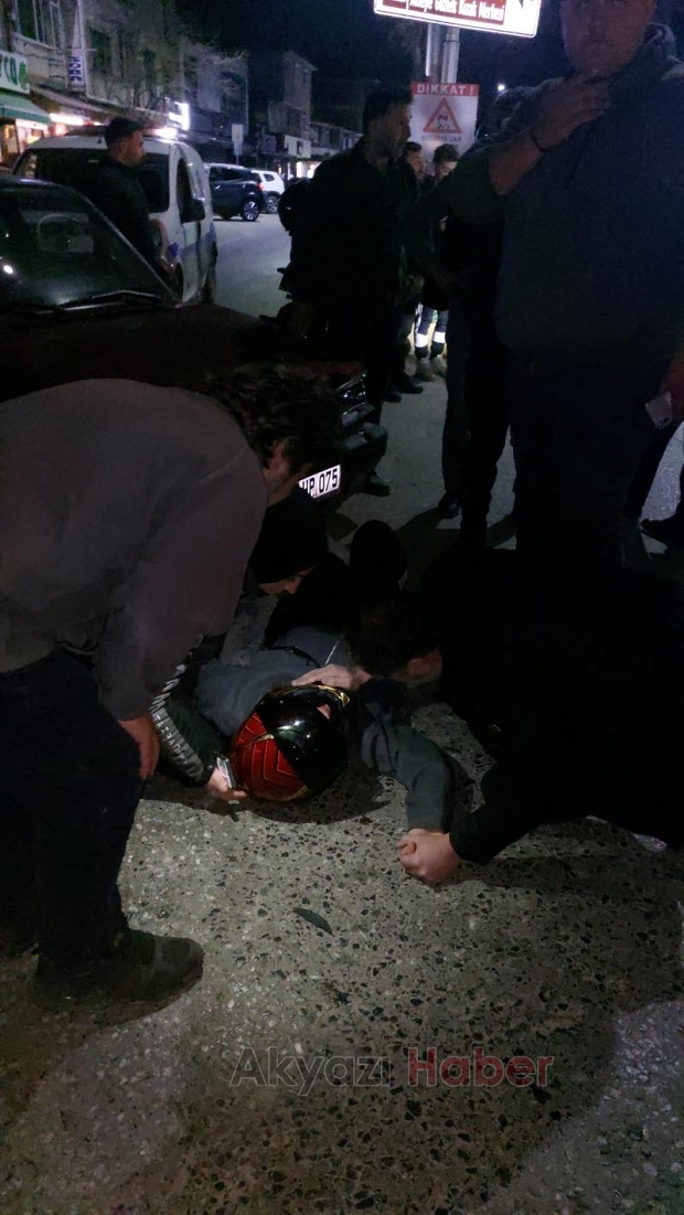 Yasak yerden U dönüşü yaptı, motosikletli yaralandı