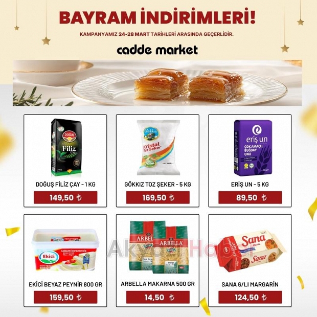 Cadde Market'ten Ramazan İndirimleri