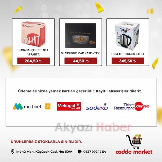 Cadde Market'ten Ramazan İndirimleri