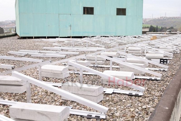 Terminalin çatısına kuruluyor,  4,5 milyon TL tasarruf sağlanacak;