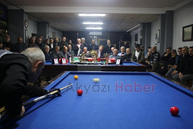 Akyazı'da Bilardo Turnuvası Finali Gerçekleşti