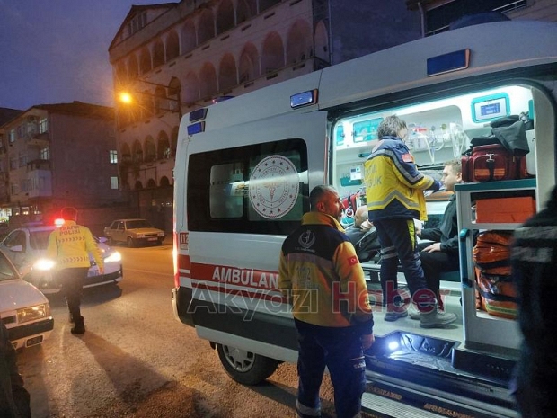 Ada Caddesinde kaza 2 yaralı