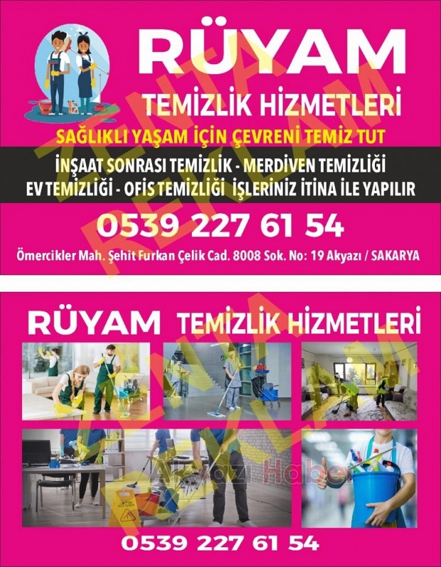 Rüyam Temizlik Hizmetleri olarak yaşam alanlarınızı hijyenle buluşturuyoruz!
