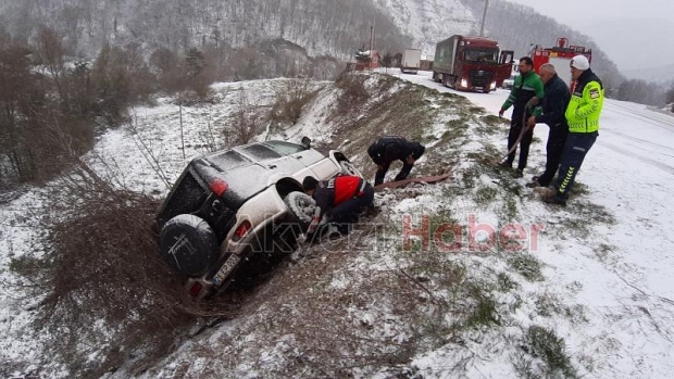 Mudurnu Akyazı yolunda kaza
