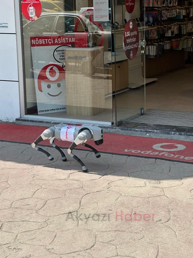 Robot Köpek Akyazılılarla Buluştu