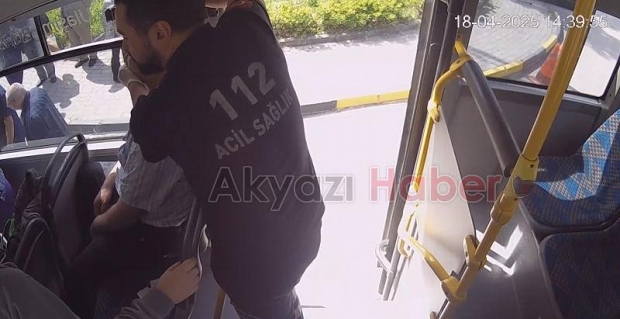 Otobüste fenalaşan yolcuyu hastaneye yetiştirdi