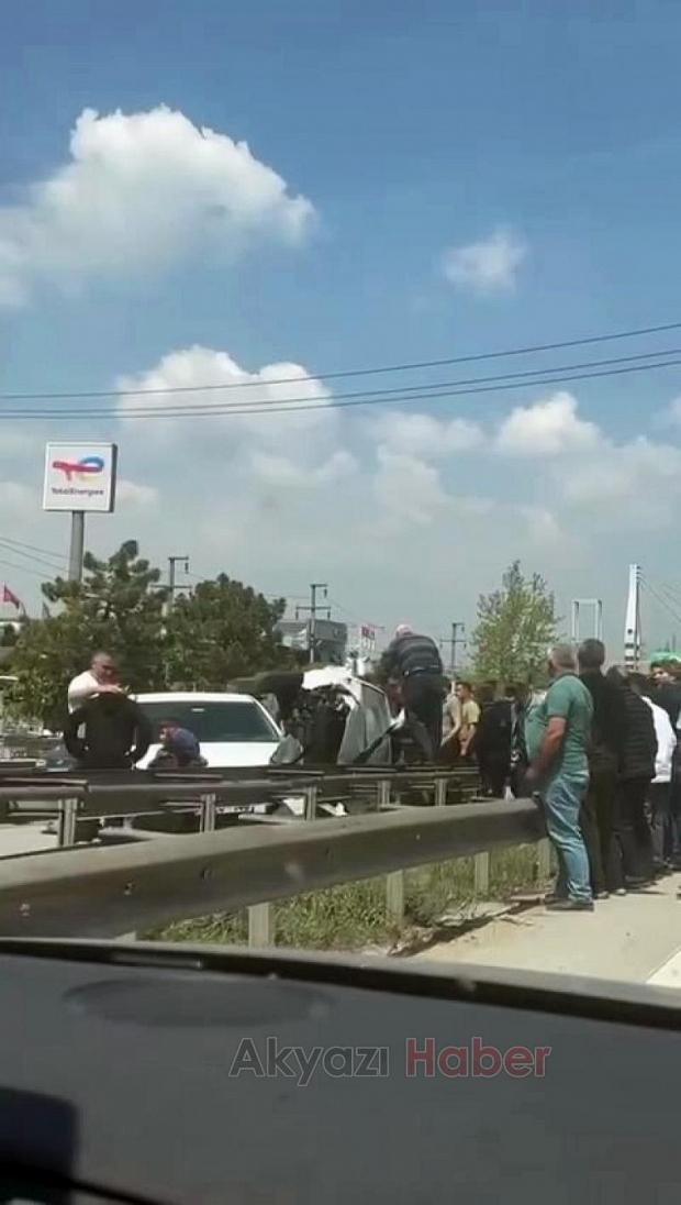 D650'de Korkutan Kaza kazazedelerin yardımına koştular.