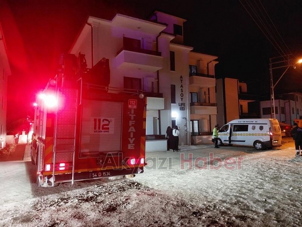 Yangında mahsur kalanlar kurtarıldı
