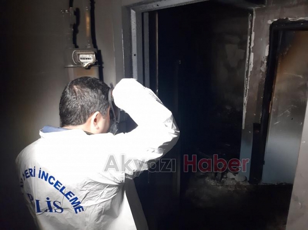 6 kişinin ölümden döndüğü yangında daire kül oldu!