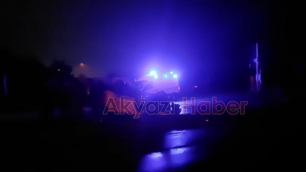 Ölüm kavşağında taksi takla attı