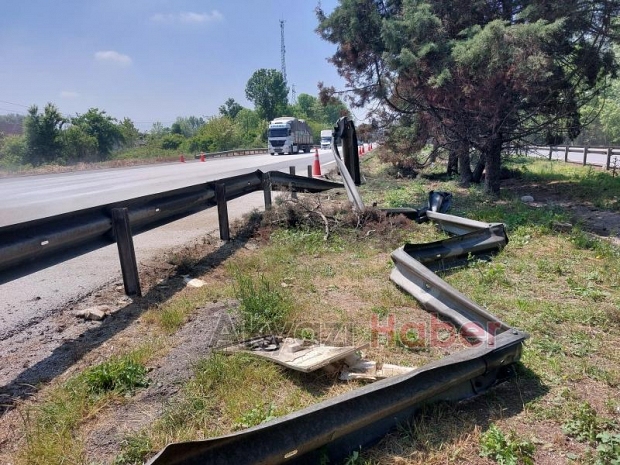 Otoyolun Akyazı kesiminde kaza