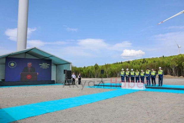 Sakarya'daki RES yatırımının açılışını Cumhurbaşkanı Erdoğan yaptı