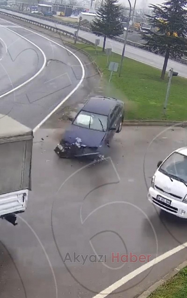 Emniyet paylaştı; Sakarya'daki kazalar kamerada