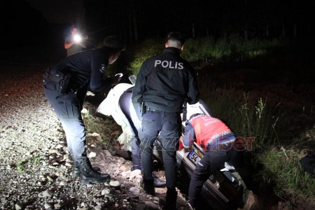 Ehliyetsiz gencin panik kaçışı kazayla bitti
