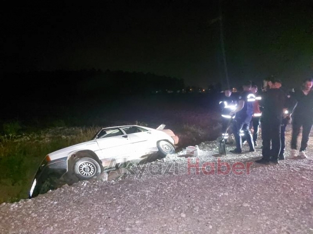 Ehliyetsiz gencin panik kaçışı kazayla bitti