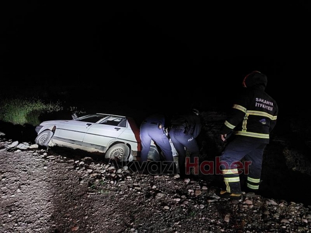 Ehliyetsiz gencin panik kaçışı kazayla bitti