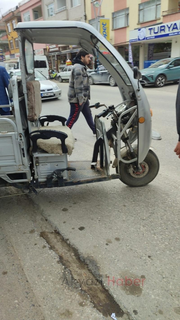 Ada Caddesinde kaza 1 yaralı